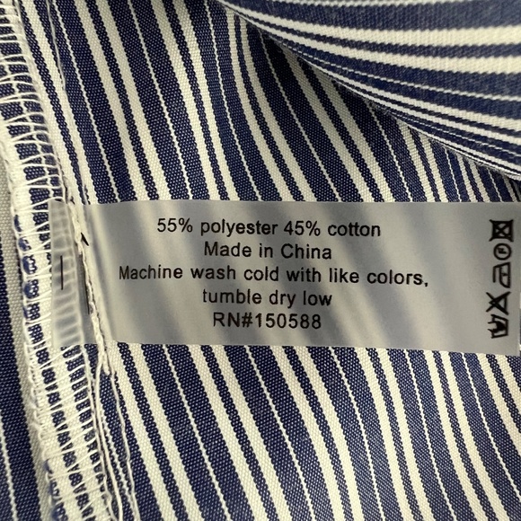 Sundays Striped Blouse Size M - Picture 6 of 8